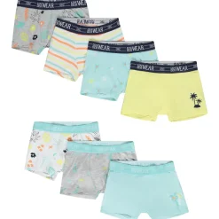 Set van 7 boxershorts in jersey met palmen voor jongens