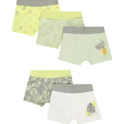 Set van 5 boxershorts met bladerenmotief voor jongen
