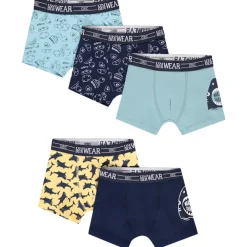Set van 5 boxershorts met fantasiedruk van haaien voor jongens