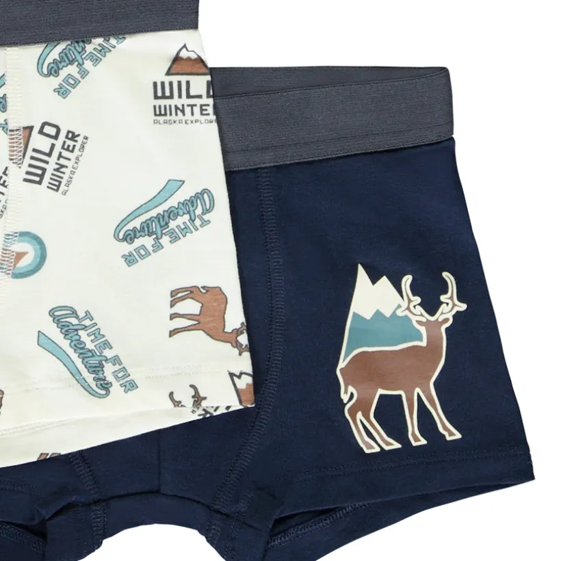 Set van 5 boxershorts met hertmotief jongens