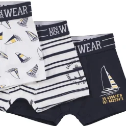 Set van 3 boxershorts met maritiem fantasie voor jongen