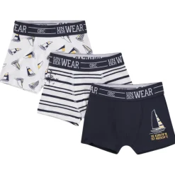 Set van 3 boxershorts met maritiem fantasie voor jongen