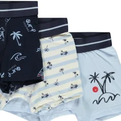 Set van 3 boxershorts met palmen jongens