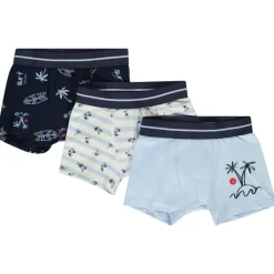 Set van 3 boxershorts met palmen jongens