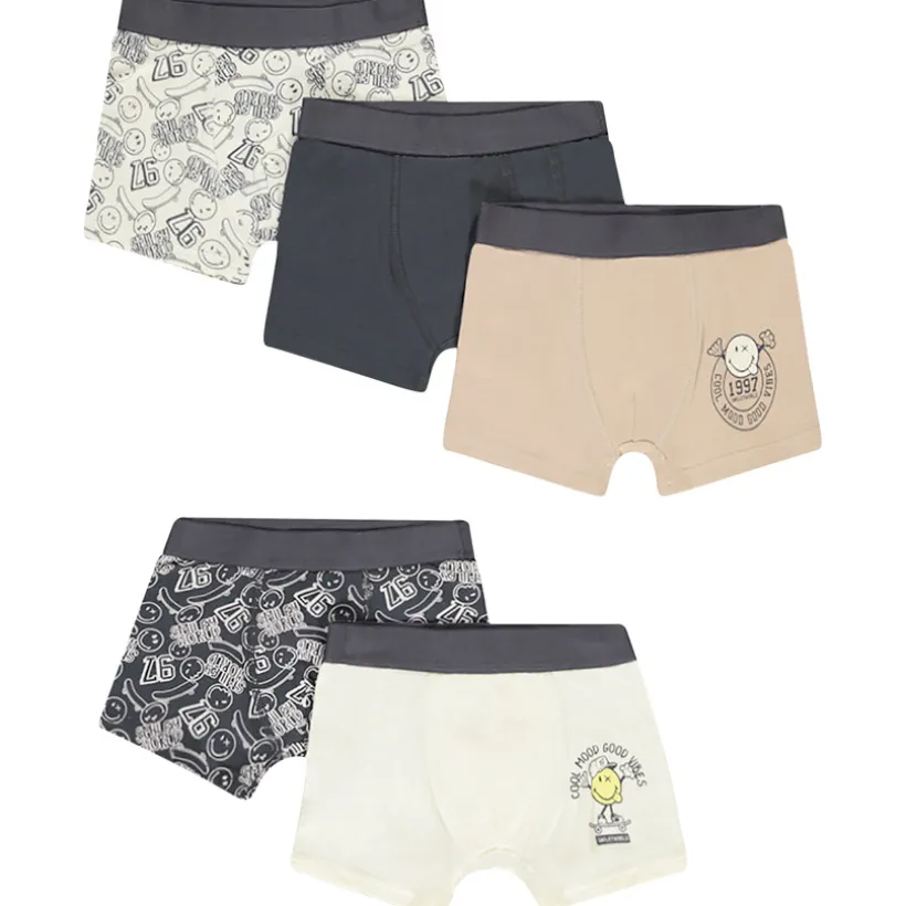 Set van 5 boxershorts met SmileyWorld motieven voor jongen