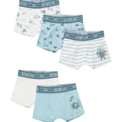 Set van 5 boxershorts met Turtle Island motief jongens