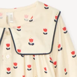 Set van 2 delen meisjes: tuniek en legging met tulpenpatroon.