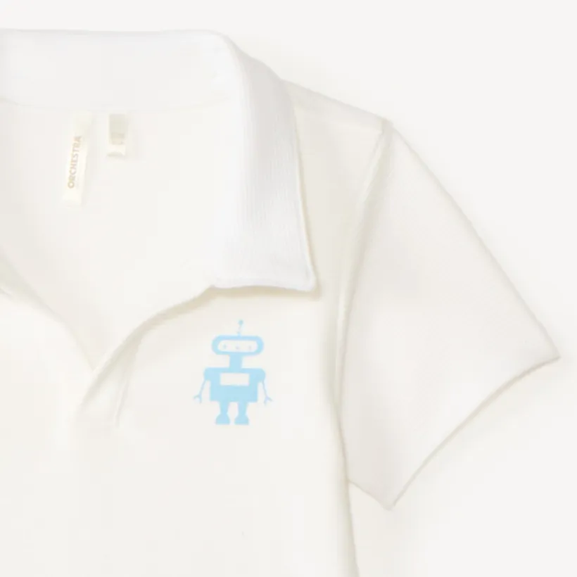Set van 2 delen met gestreepte polo en broek voor babyjongen