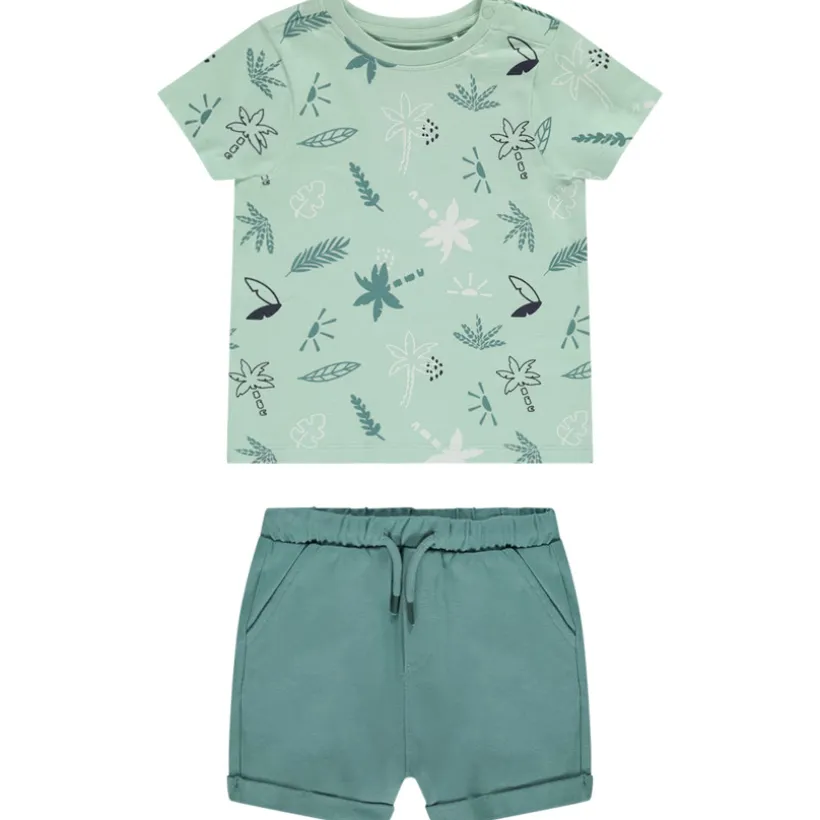 Set van 2 delen met palmenprint voor babyjongen