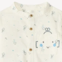 Set van 2 delen met shirt en broek met robotpatronen