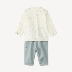 Set van 2 delen met shirt en broek met robotpatronen