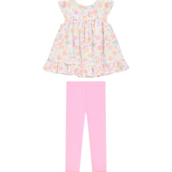 Set van 2 delen met tuniek met flamingo's meisjes