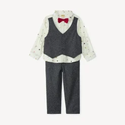 Set van 3 delen met vlinderdasje voor babyjongen