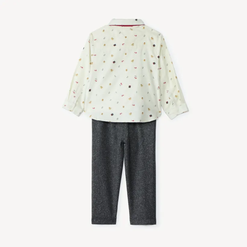 Set van 3 delen met vlinderdasje voor babyjongen