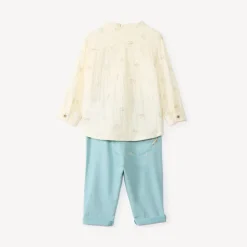 Set van 2 delen: shirt en broek voor babyjongen met dino-motieven.