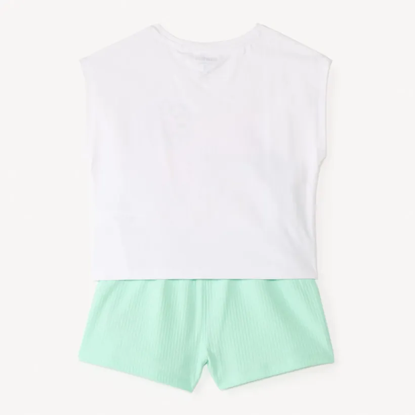 Set van 2 delen t-shirt + short Bilie Boo meisjes