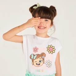 Set van 2 delen t-shirt + short Bilie Boo meisjes