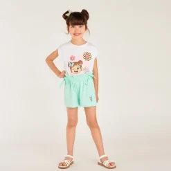 Set van 2 delen t-shirt + short Bilie Boo meisjes