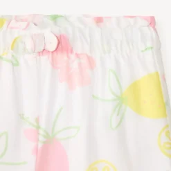 Set van 2 delen t-shirt + short met fruitprint voor babymeisje