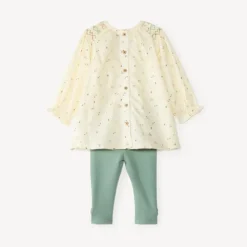 Set van 2 delen voor babymeisjes: tuniek met fantasiepatroon en legging.