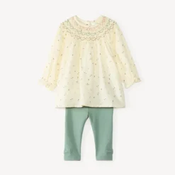 Set van 2 delen voor babymeisjes: tuniek met fantasiepatroon en legging.