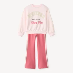 Set van 2-delige jogging in scuba met 3D-lussenpatches meisjes