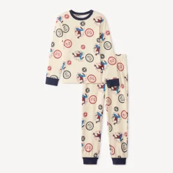 Set van 2-delige lange pyjama voor jongens met Spider-Man Marvel-print.