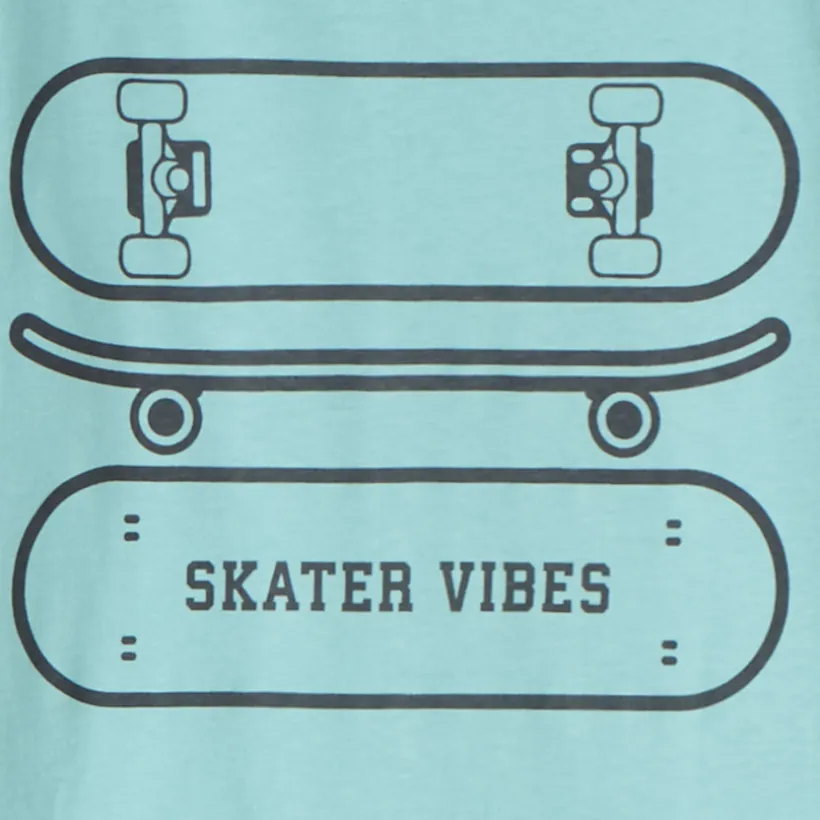 Set van 2-delige pyjama met fantasie skateprint jongens