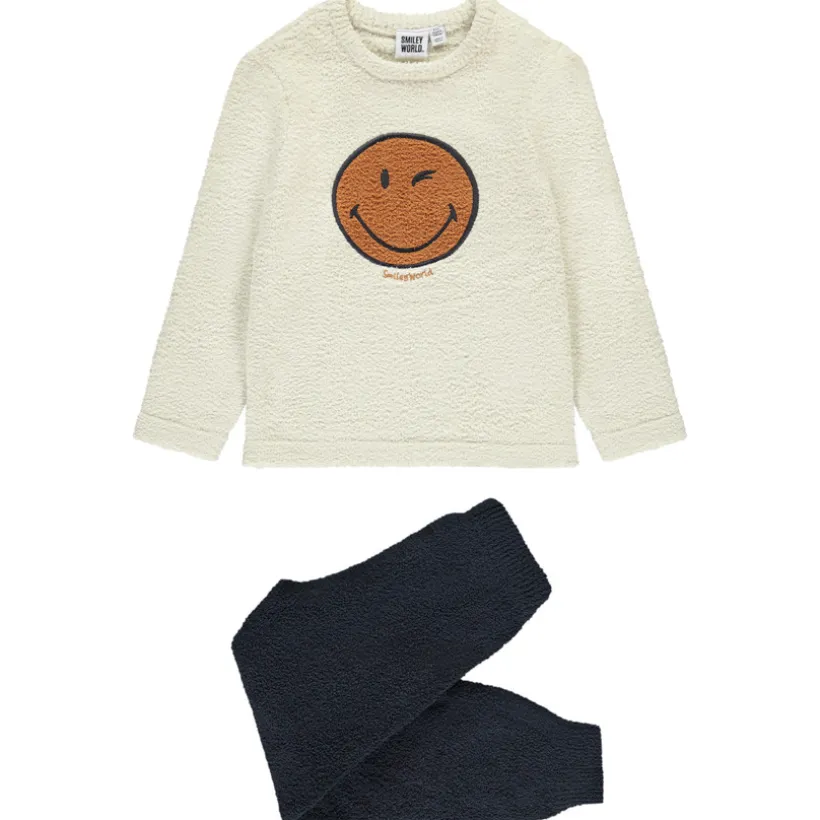 Set van 2-delige pyjama SmileyWorld met bouclettes jongens