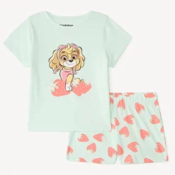 Set van 2-delige pyjama t-shirt + short Stella van Paw Patrol meisjes.