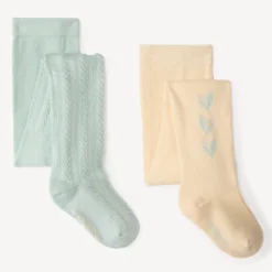 Set van 2 dikke babymeisjesmaillots met bloemenmotief
