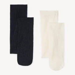 Set van 2 dunne panty's met luipaardpatroon meisjes