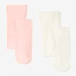 Set van 2 dunne uniseks panty's meisjes