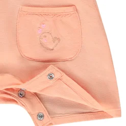 Set van een effen salopette en een t-shirt met fantasieprint meisjes