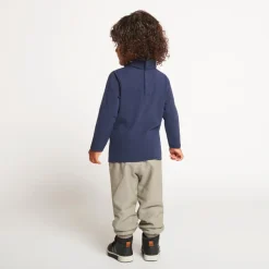 Set van 2 effen coltruien voor babyjongens met lange mouwen en borduursel op de borst