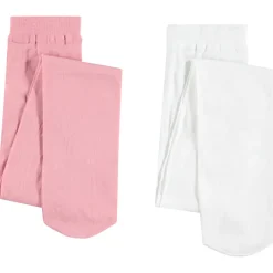 Set van 2 effen dunne panty's meisjes