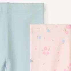 Set van 2 effen en bedrukt onderbroekjes voor meisjesbaby's