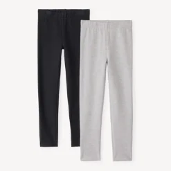 Set van 2 effen fleece boxershorts meisjes