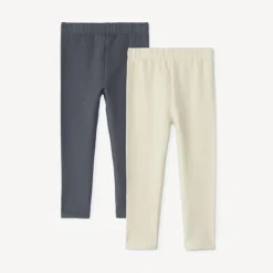 Set van 2 effen fleece boxershorts voor babymeisje
