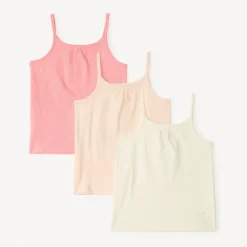 Set van 3 effen hemdjes voor baby meisje