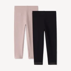 Set van 2 effen lange boxershorts meisjes