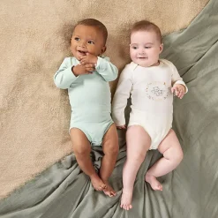 Set van 3 effen lange mouwen bodies voor baby