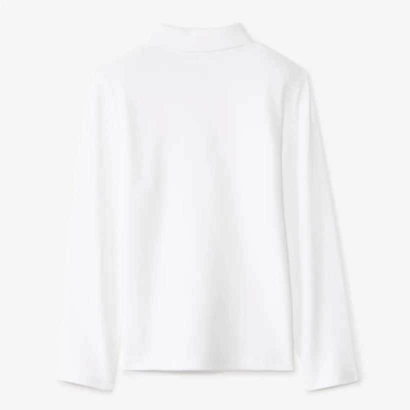 Set van 2 effen poloshirts met lange mouwen jongens