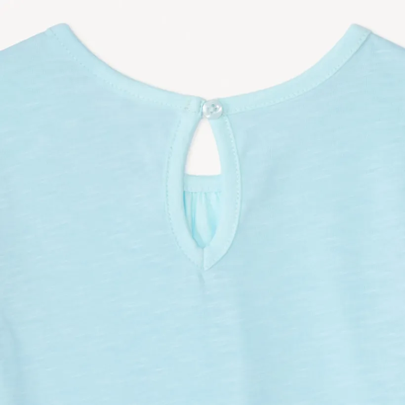 Set van 3 effen T-shirts met korte mouwen voor meisjesbaby's