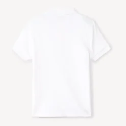 Set van 2 effen witte poloshirts met korte mouwen jongens