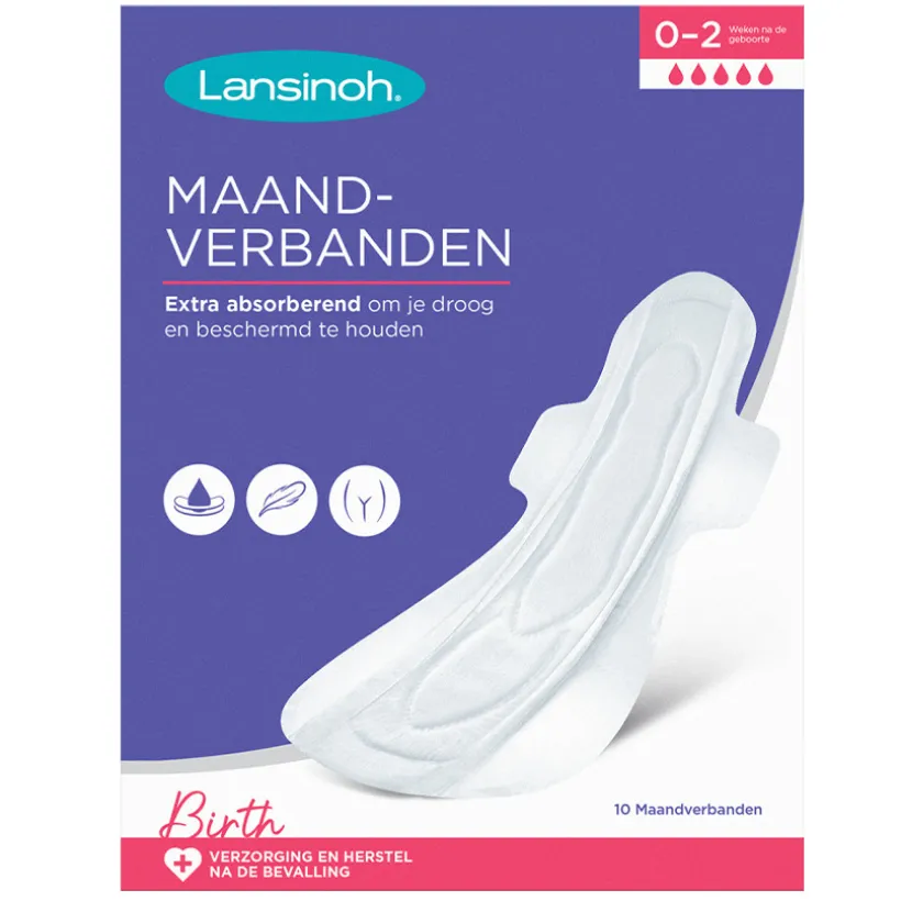 Set van 10 extra absorberende postnatale maandverbanden