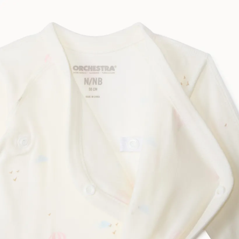 Set van 5 fantasie bodies met lange mouwen voor premature babymeisjes