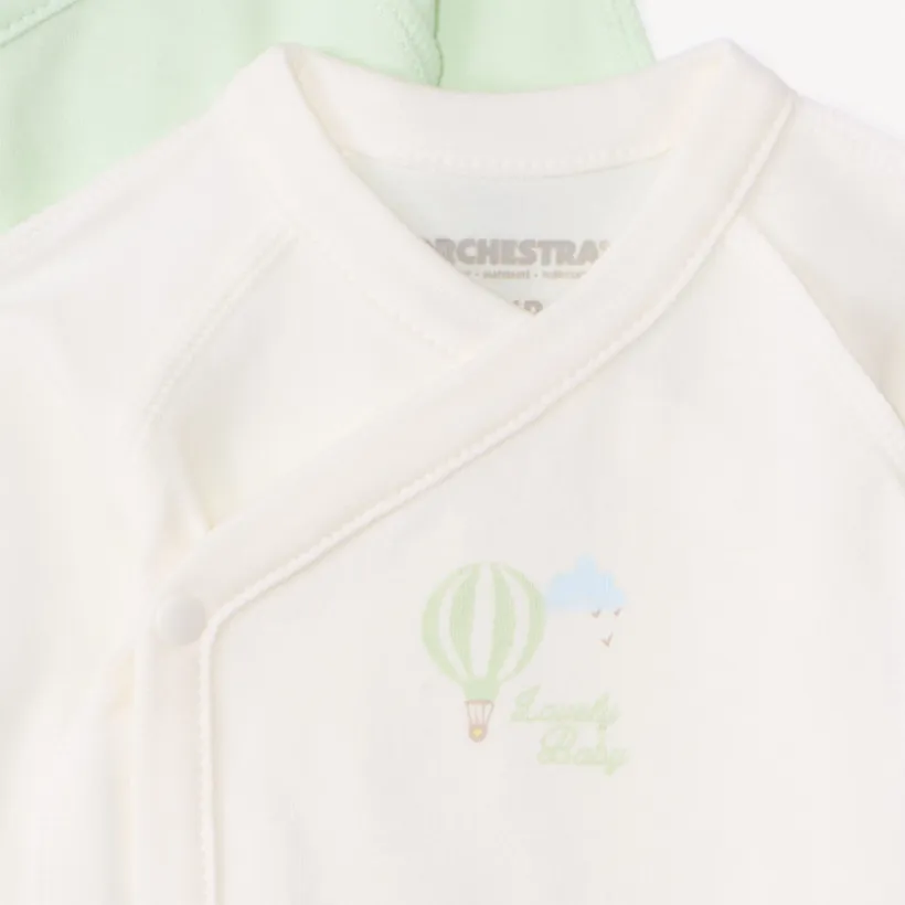 Set van 5 fantasie bodies met lange mouwen voor premature baby