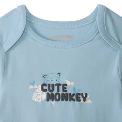 Set van 5 fantasiebodies met lange mouwen voor babyjongens met verschillende sluitingen volgens leeftijd