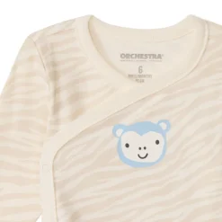 Set van 5 fantasiebodies met lange mouwen voor babyjongens met verschillende sluitingen volgens leeftijd